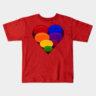 I heart you in multi Kids T-Shirt